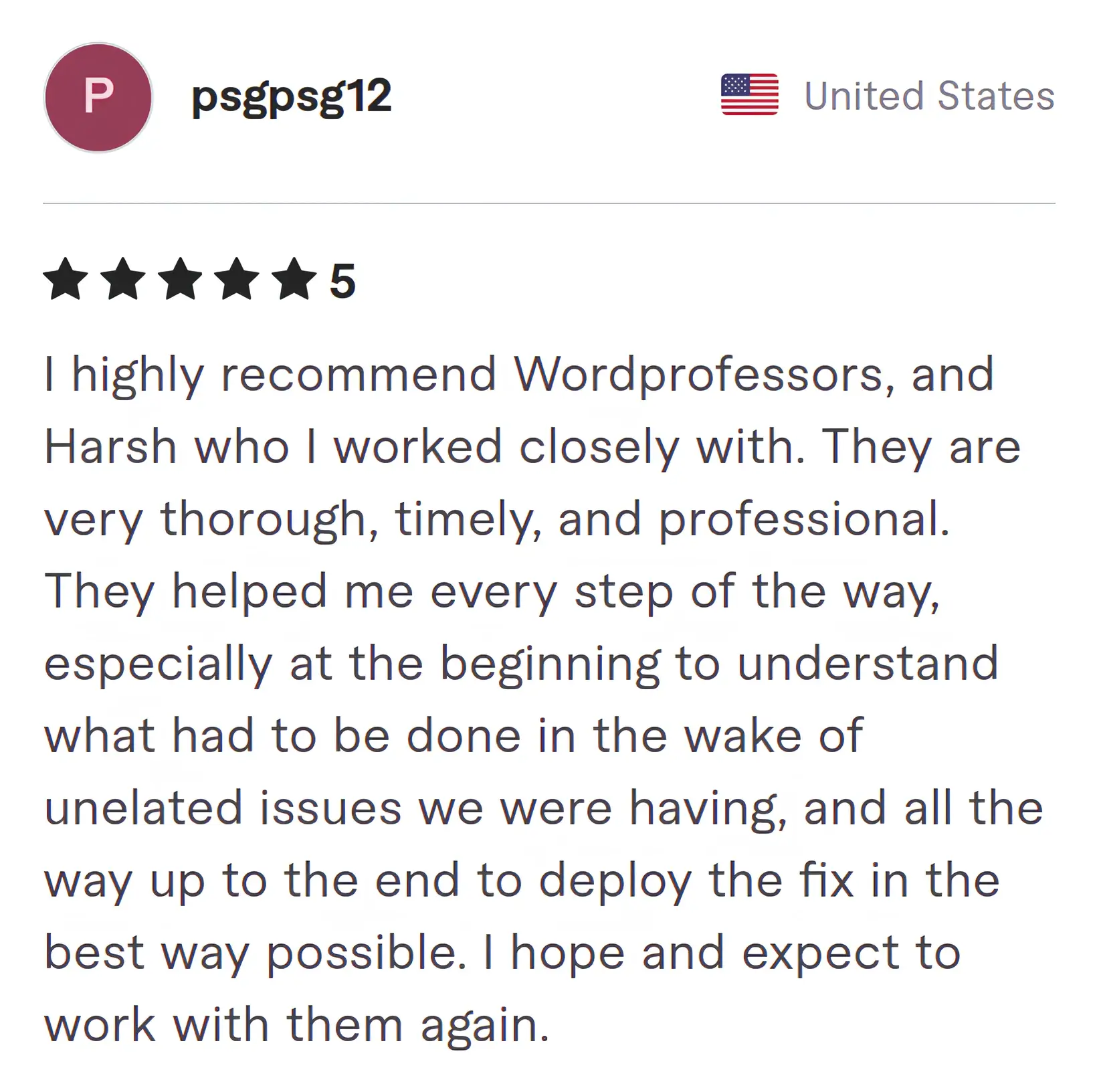 Psgpsg12 Fiverr review Screenshot of Fiverr review from Psgpsg12